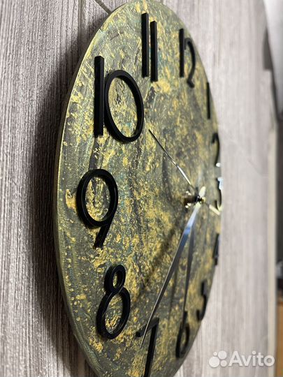 Часы настенные ручной работы в стиле лофт