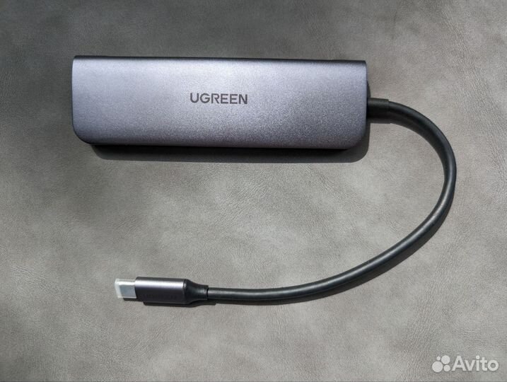 Ugreen. USB концентратор 6 в 1 (хаб), hdmi, 2 x US