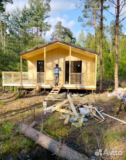 Каркасный дачный домик