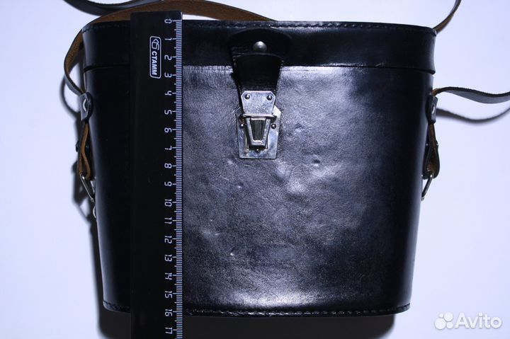 Футляр кофр чехол для бинокля кожаный 1977 г. СССР