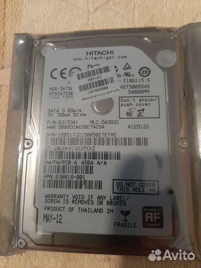 Жесткий диск hitaci 500 гб
