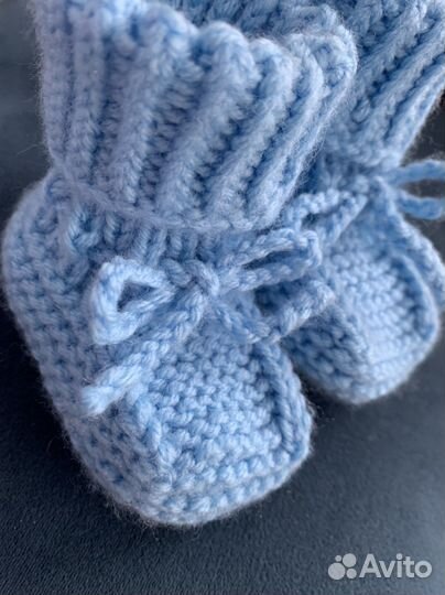 Пинетки для новорожденных ручной работы