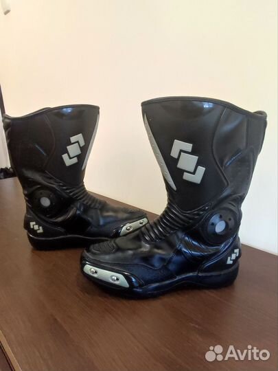 Мото штаны кожаные с защитой, куртка, боты