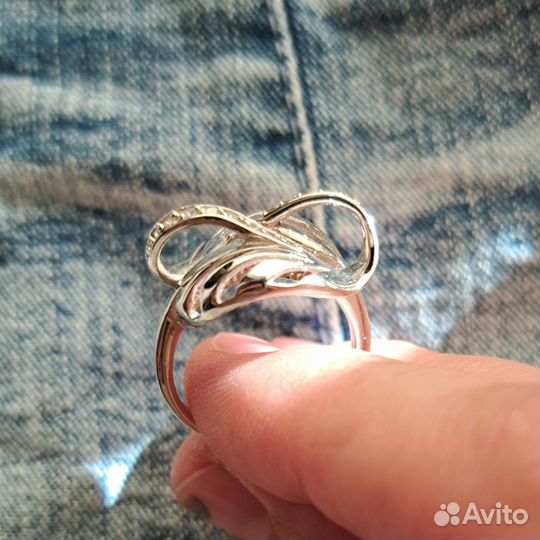 Кольцо серебро 925