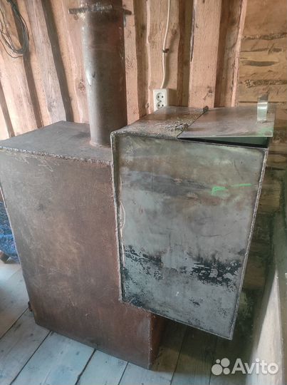 Печь для бани с баком