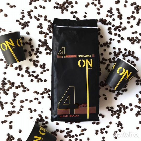 Кофе ON4 1кг свежей обжарки в зёрнах