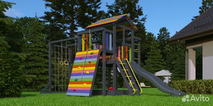 Детская площадка Савушка 4 (black edition)