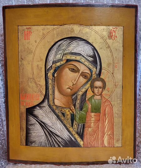 Икона Казанская Пресвятая Богородица 19 век