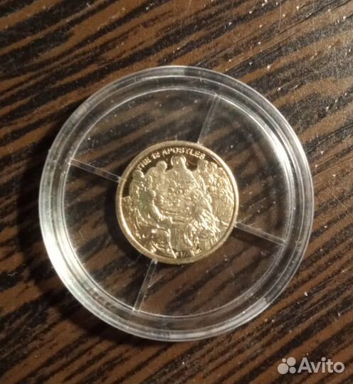 Золотая монет-жетон