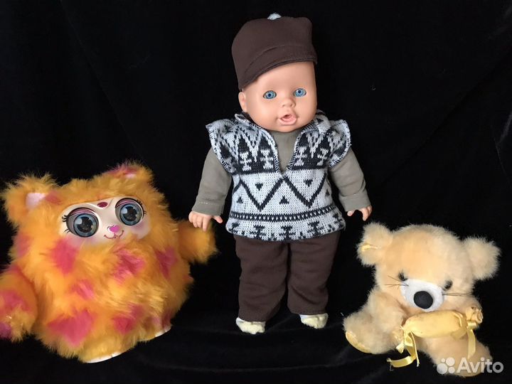 Пакетом 3 пупса с игрушками