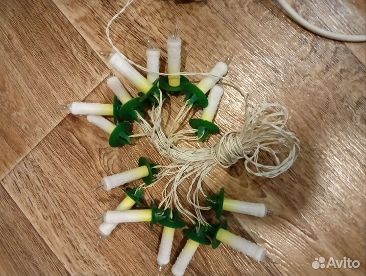 Елочная гирлянда СССР свечи