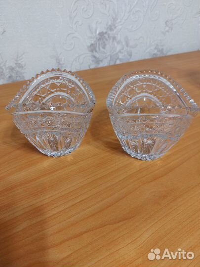Хрустальные вазы, салатники