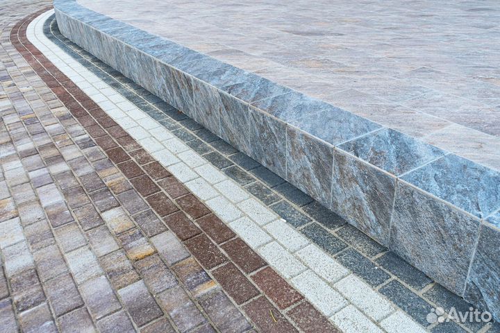 Тротуарная плитка цветная