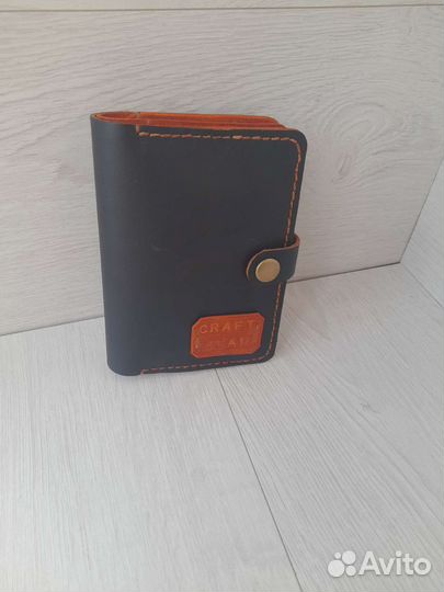 Кожаная обложка для паспорта ручная работа