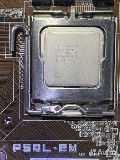 Материнская плата asus p5ql-em с процессором Xeon