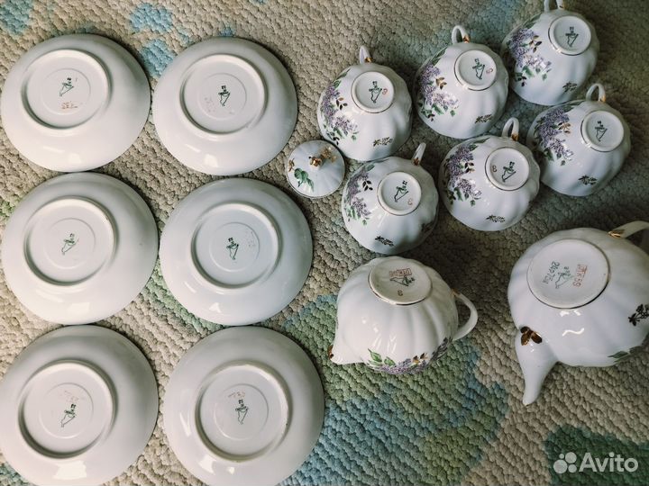 Сервиз чайный сирень дулево