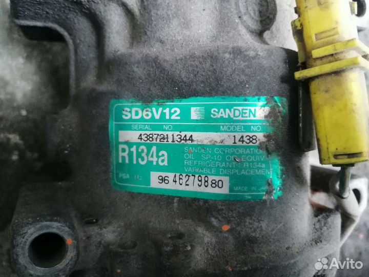Компрессор кондиционера пежо