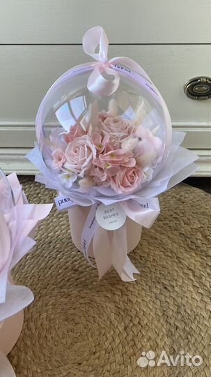 Композиция из мыльных роз