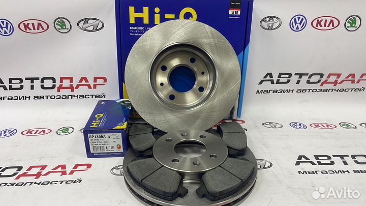 Тормозные диски и колодки Hyundai Solaris2017-2022