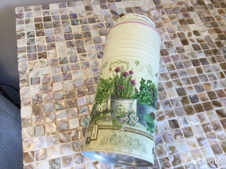 Бидон декоративный с травами