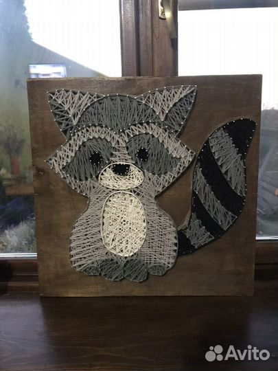 Картины нитками и гвоздями