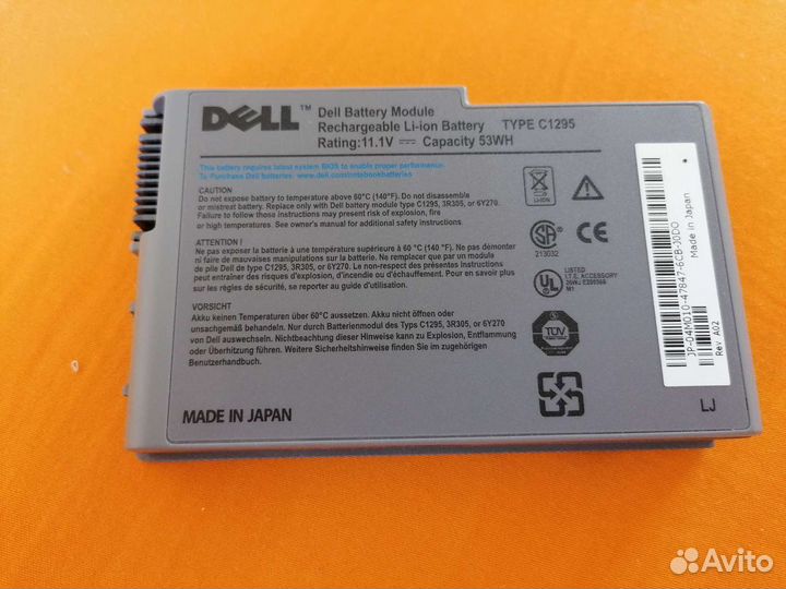 Новый аккумулятор для ноутбука Dell