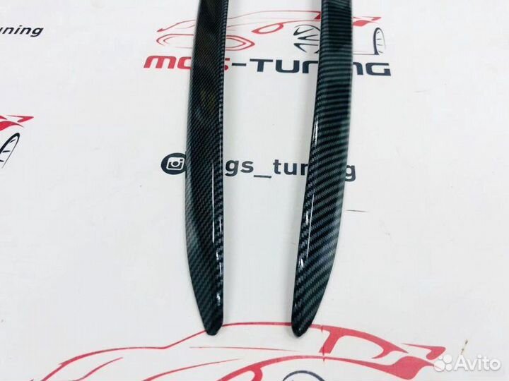 Плавники на стекло M-Perfomance X4 G02 Под карбон