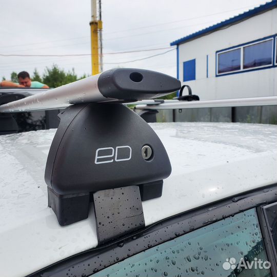 Багажник рейлинги ед на гладкую крышу крыло серое