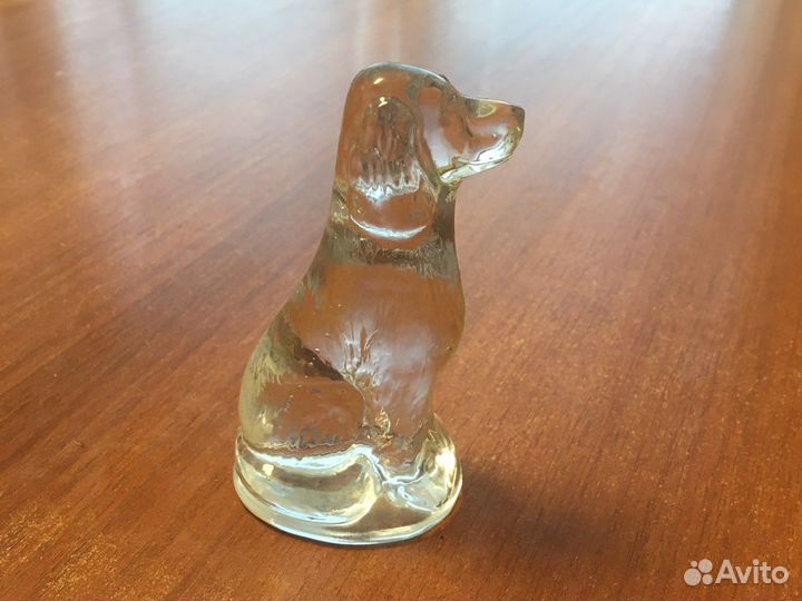 Стеклянные фигурки кошка собака морской котик