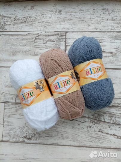 Плюшевая пряжа alize softy (Ализе Софти)