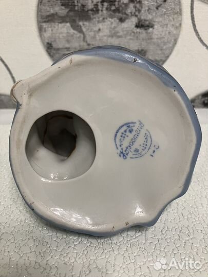 Пепельница Золотая рыбка. Фарфор СССР. Коростень