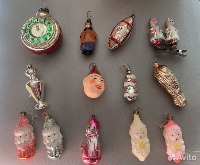 Елочные игрушки СССР винтаж