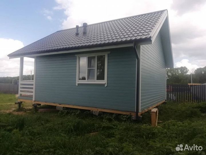 Дом каркасно-щитовой 7х7,5