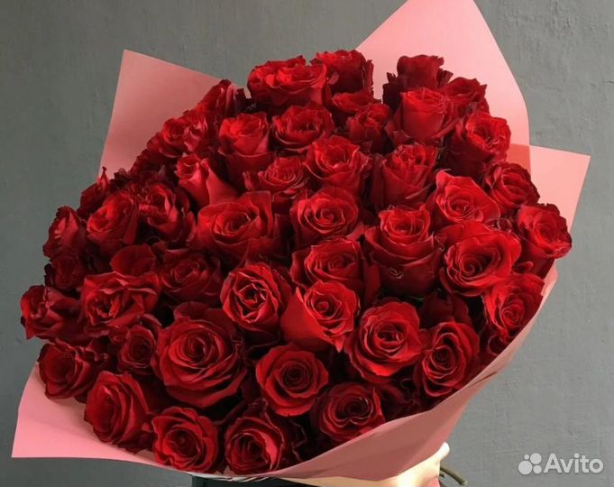 51 роза, 51 белая роза, букет из 51 белой розы