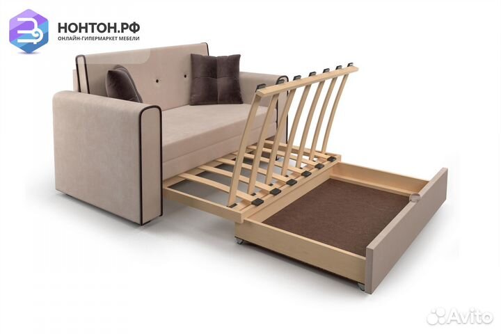 Диван выкатной Санта бежевый