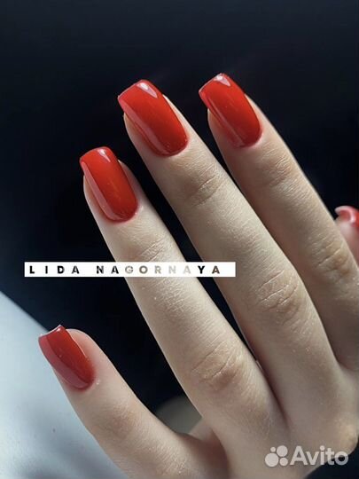 Маникюр наращивание гель лак парголово