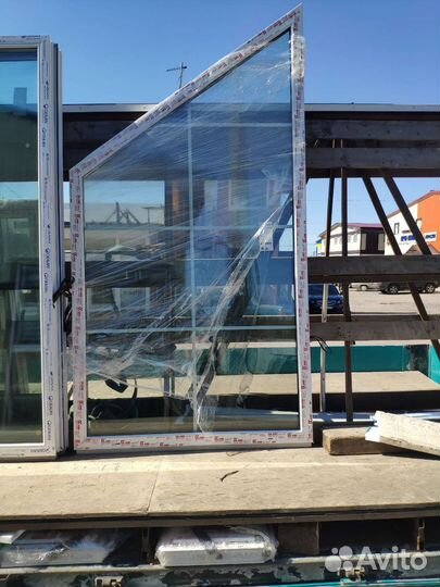 Готовые окна/Окна трапеция/Витражные окна/Стеклопа