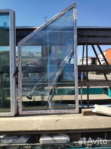 Готовые окна/Окна трапеция/Витражные окна/Стеклопа