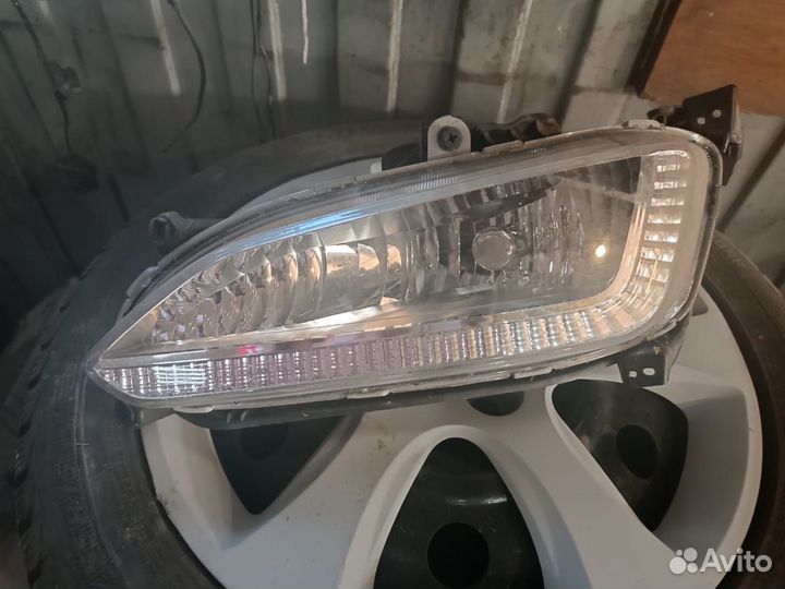 Фара противотуманная левая Santa Fe 3