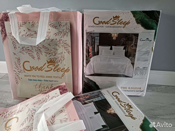 Белье постельное страйп сатин хлопок