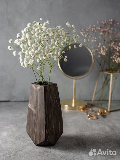 Ваза интерьерная для цветов и сухоцветов