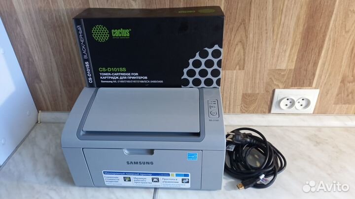 Samsung ml 2160, пробег 2000 стр. + Нов. Картридж