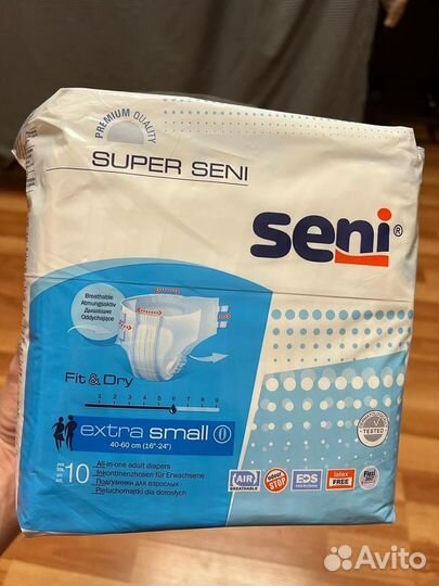 Подгузники seni extra small