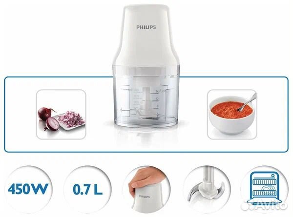 Измельчитель Philips HR1393 Daily Collection, 450