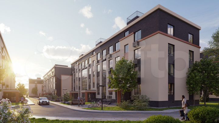 2-к. квартира, 45,1 м², 4/4 эт.