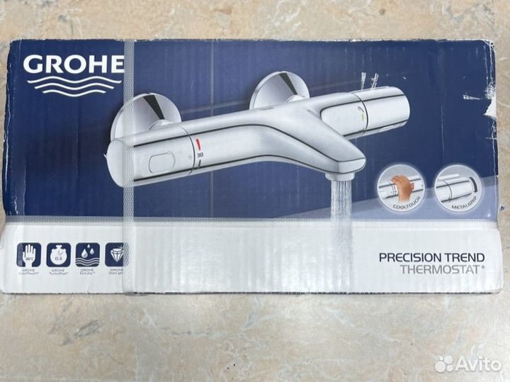 Grohe термостат для ванны с изливом 34227002