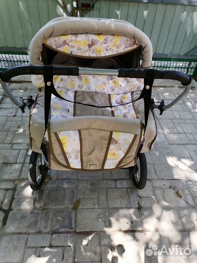 Коляска для двойни трансформер Santa Cruz