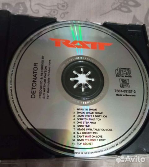 Фирменный (немецкий)cd диск группы Ratt-1990