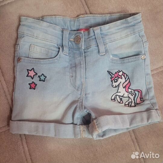 Джинцовые шорты на девочку