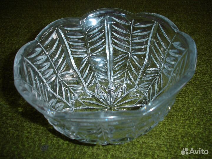 Салатница хрустальная